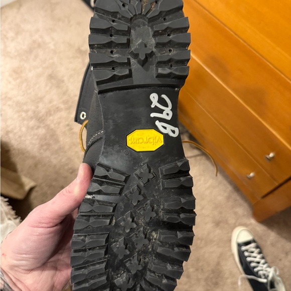 Red Wing Shoes Black Leather Men's Boots roughnecks - Picture 4 of 7